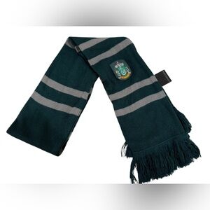 Harry Potter Slytherin Knitted Crest Scarf ~ Excellent Condition